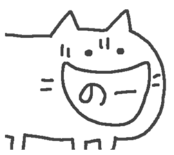 The cat which laughs. sticker #15563881