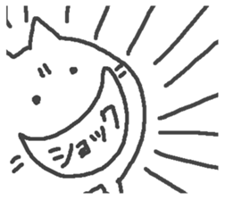 The cat which laughs. sticker #15563884