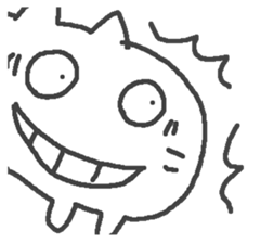 The cat which laughs. sticker #15563885