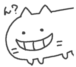 The cat which laughs. sticker #15563887