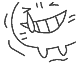 The cat which laughs. sticker #15563889