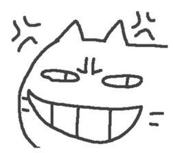 The cat which laughs. sticker #15563891