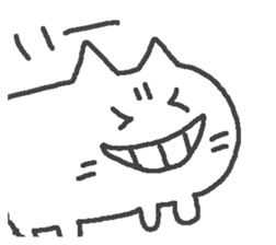 The cat which laughs. sticker #15563892