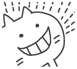 The cat which laughs. sticker #15563896