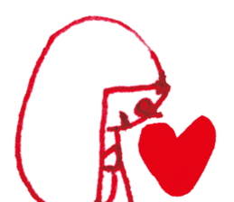with heart cute girl007 sticker #15564474