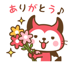 Devi neko-kun (Outline ver) sticker #15564493