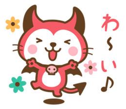 Devi neko-kun (Outline ver) sticker #15564499