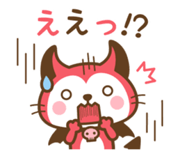 Devi neko-kun (Outline ver) sticker #15564505