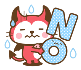 Devi neko-kun (Outline ver) sticker #15564509