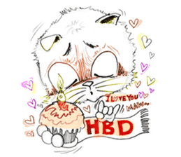 Maw Cat sticker #15564731