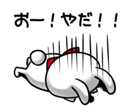 Thunder rabbit.Tochigi dialect. sticker #15565182