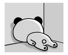 It moves! Pandaman (overseas) sticker #15565427