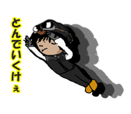 motorcycle with a sidecar of tottori sticker #15565627