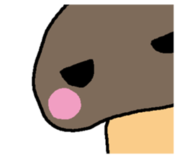 Beans and mushroom sticker #15566130