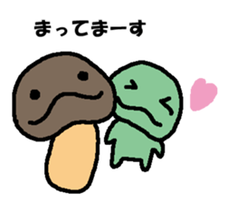 Beans and mushroom sticker #15566137