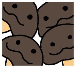 Beans and mushroom sticker #15566138