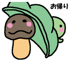 Beans and mushroom sticker #15566152