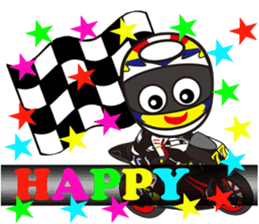 love motorcycle! love bike! love race!2 sticker #15566292