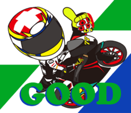 love motorcycle! love bike! love race!2 sticker #15566312