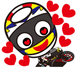 love motorcycle! love bike! love race!2 sticker #15566316