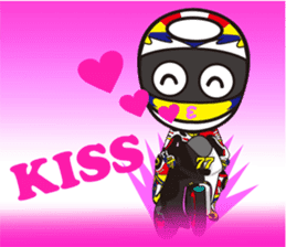 love motorcycle! love bike! love race!2 sticker #15566329