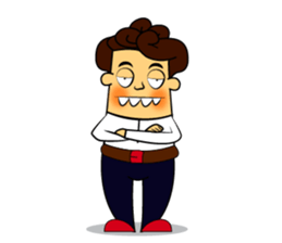 Personality Funny Boy Character sticker #15567699