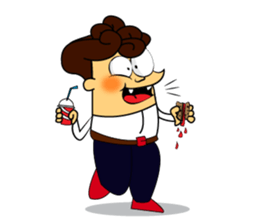 Personality Funny Boy Character sticker #15567729