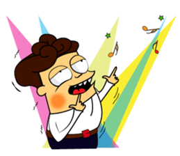 Personality Funny Boy Character sticker #15567734