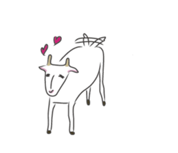 Yagibe a little goat sticker #15568122