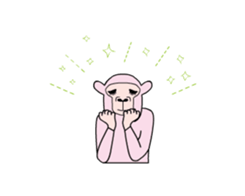 A camel which moves every time sticker #15568735