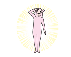 A camel which moves every time sticker #15568744