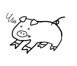 Pig series sticker #15569462