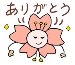 words ot cherry blossom petals 2 sticker #15571128