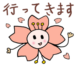 words ot cherry blossom petals 2 sticker #15571131