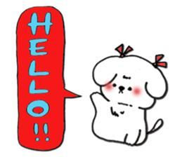 Maltese dog Snow sticker #15571506