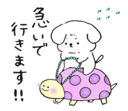 Maltese dog Snow sticker #15571509