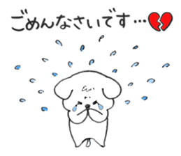 Maltese dog Snow sticker #15571519