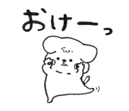 Maltese dog Snow sticker #15571523