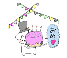 Maltese dog Snow sticker #15571529