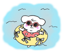 Maltese dog Snow sticker #15571531