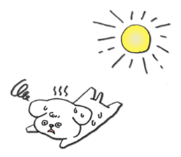 Maltese dog Snow sticker #15571532