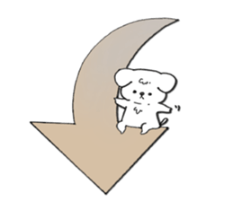 Maltese dog Snow sticker #15571533