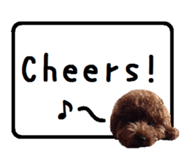 Toy poodle the Muck simple sticker sticker #15572479