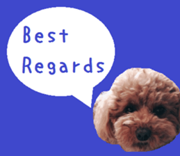 Toy poodle the Muck simple sticker sticker #15572489