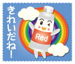 rainbow paint boys sticker #15572577