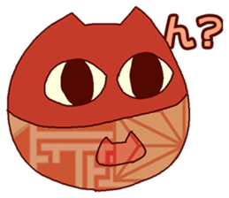 Red cat Dharma sticker #15572930