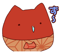 Red cat Dharma sticker #15572932