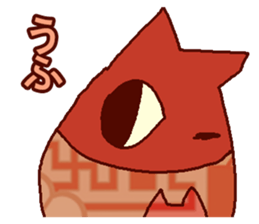 Red cat Dharma sticker #15572940