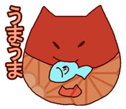 Red cat Dharma sticker #15572942