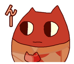 Red cat Dharma sticker #15572943